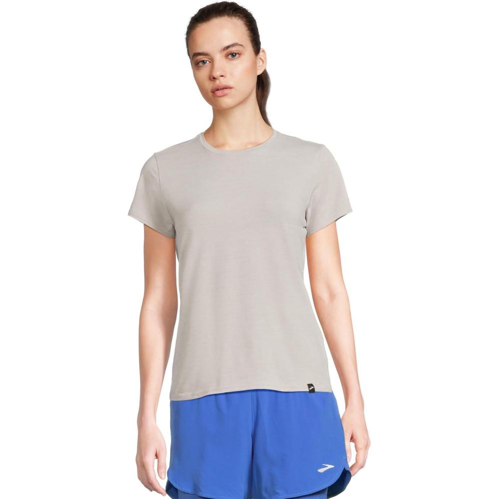 image:imageBrooks Luxe Short SleeveHeather Light Ash