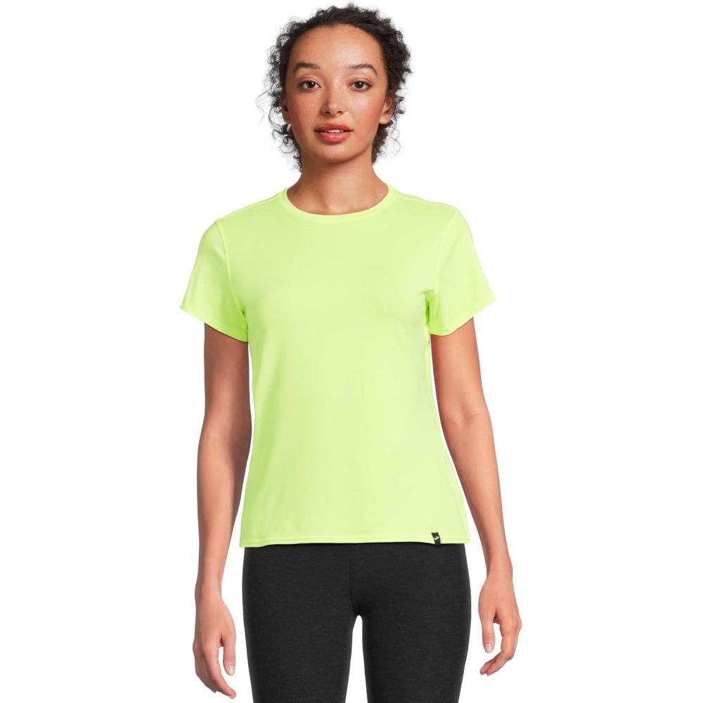 image:imageBrooks Luxe Short SleeveHeather Neo Yellow