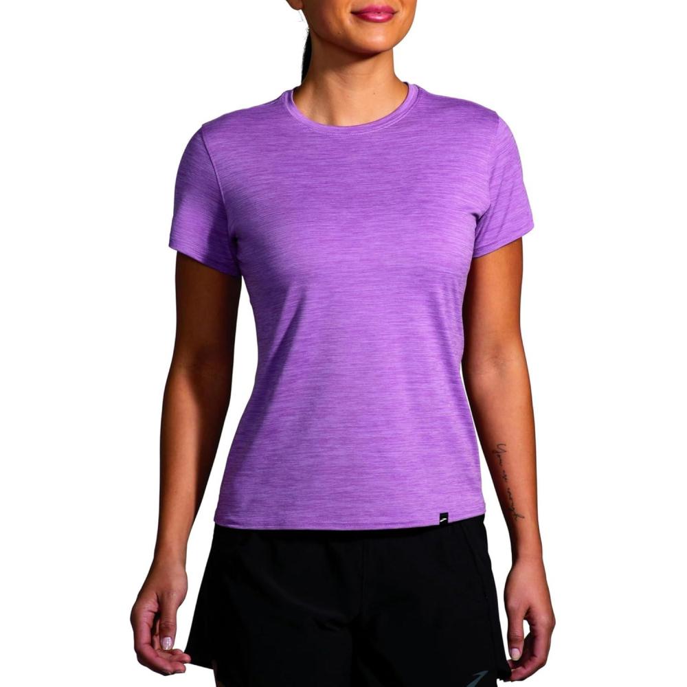 image:imageBrooks Luxe Short SleeveHeather Washed Plum