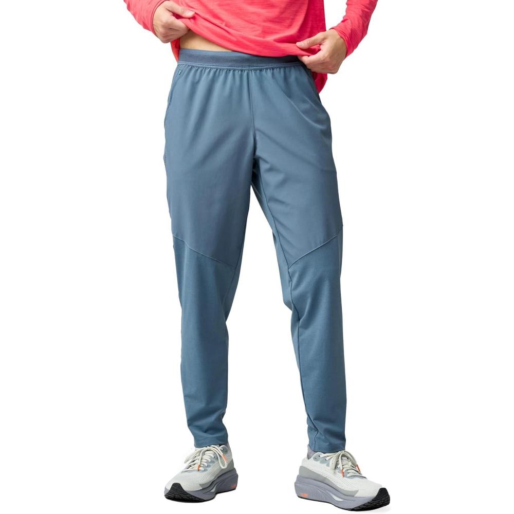 image:imageBrooks Mens Dash Pant Wind amp WaterResistant Running Pants Stretch Knit Comfort Ankle Zips Reflective Details amp PocketsSlate Grey