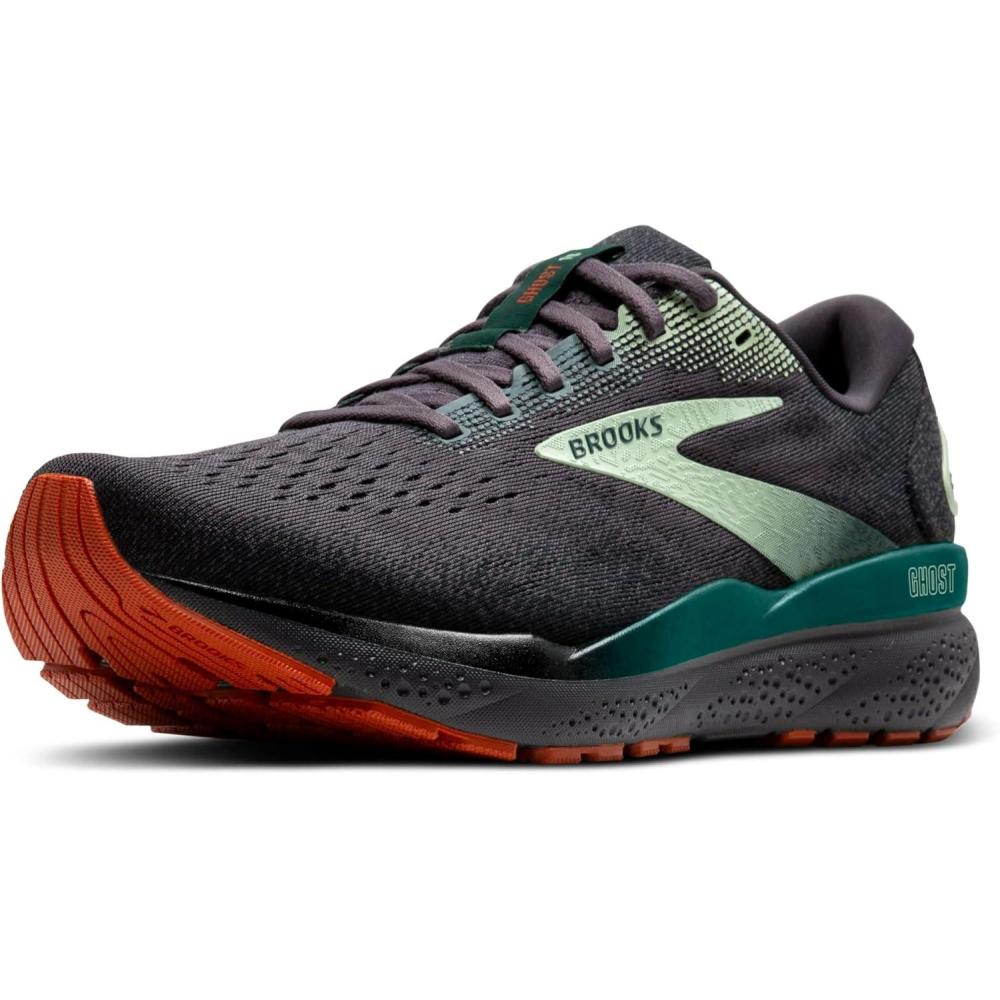 image:imageBrooks Mens Ghost 16 Neutral Running ShoeBlackened PearlJune BugGreen