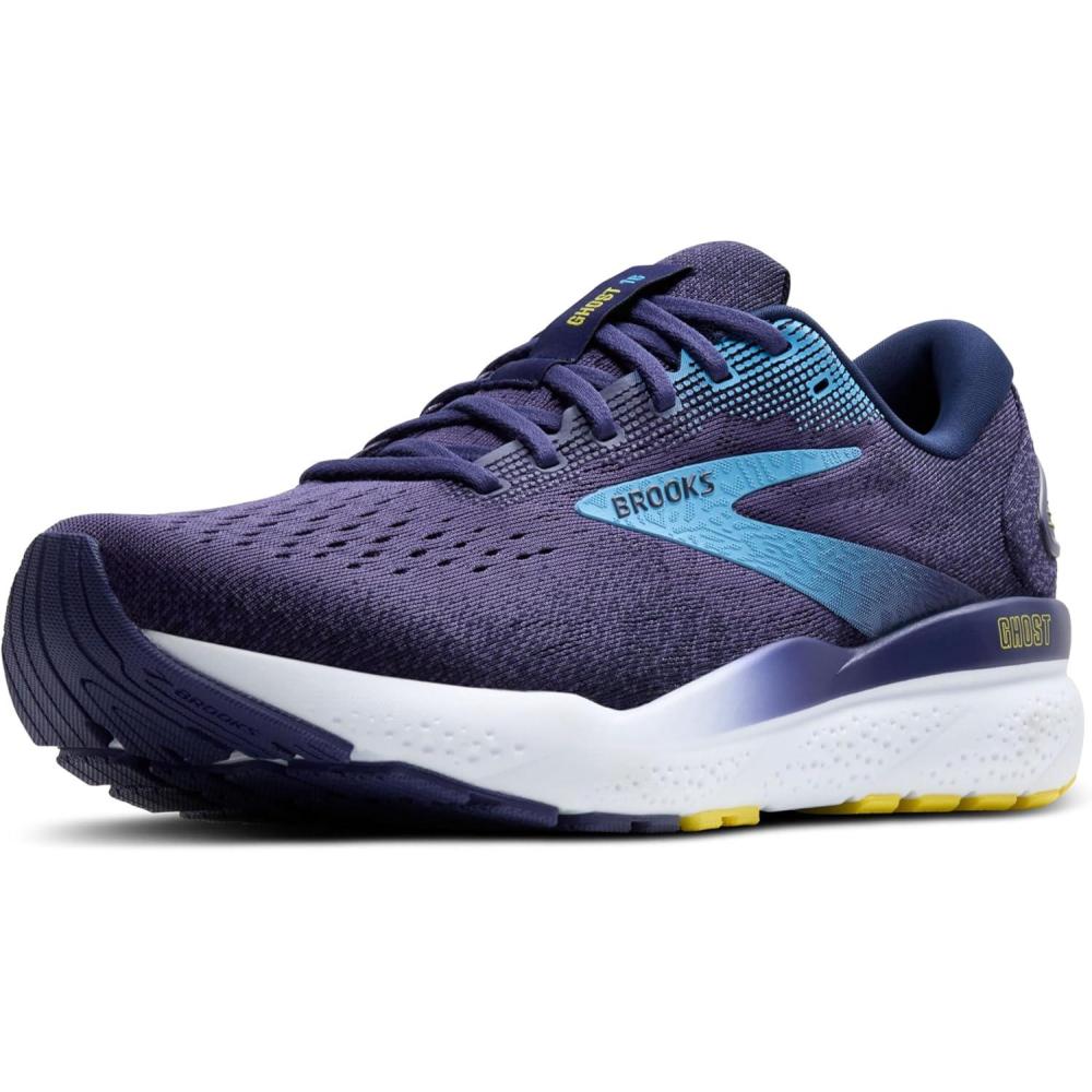 image:imageBrooks Mens Ghost 16 Neutral Running ShoeBlueBonnie BlueYellow