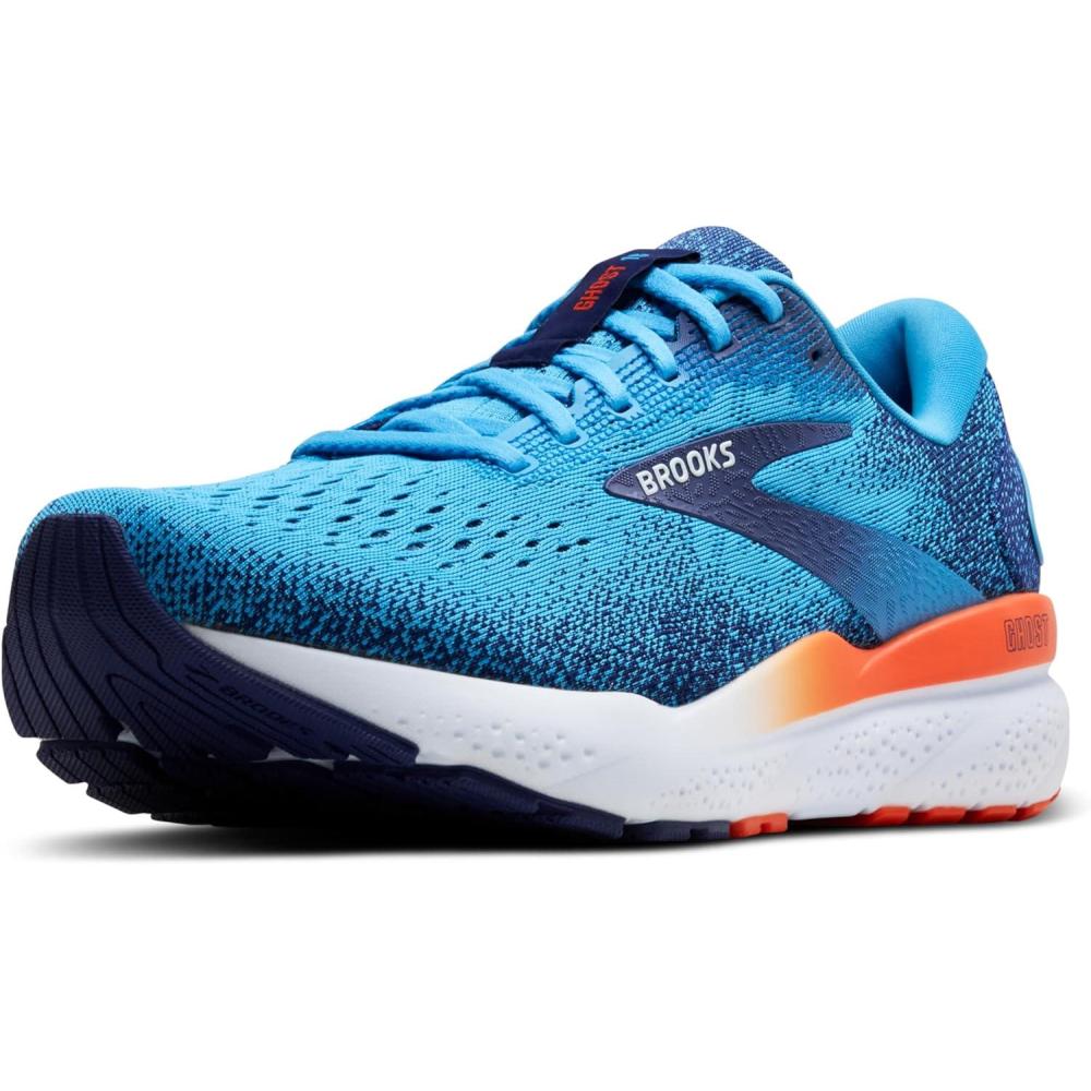 image:imageBrooks Mens Ghost 16 Neutral Running ShoeBonnie BlueBlue RibbonOrange