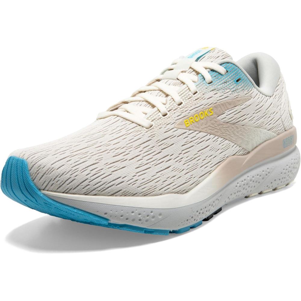 image:imageBrooks Mens Ghost 16 Neutral Running ShoeCoconutBlueYellow