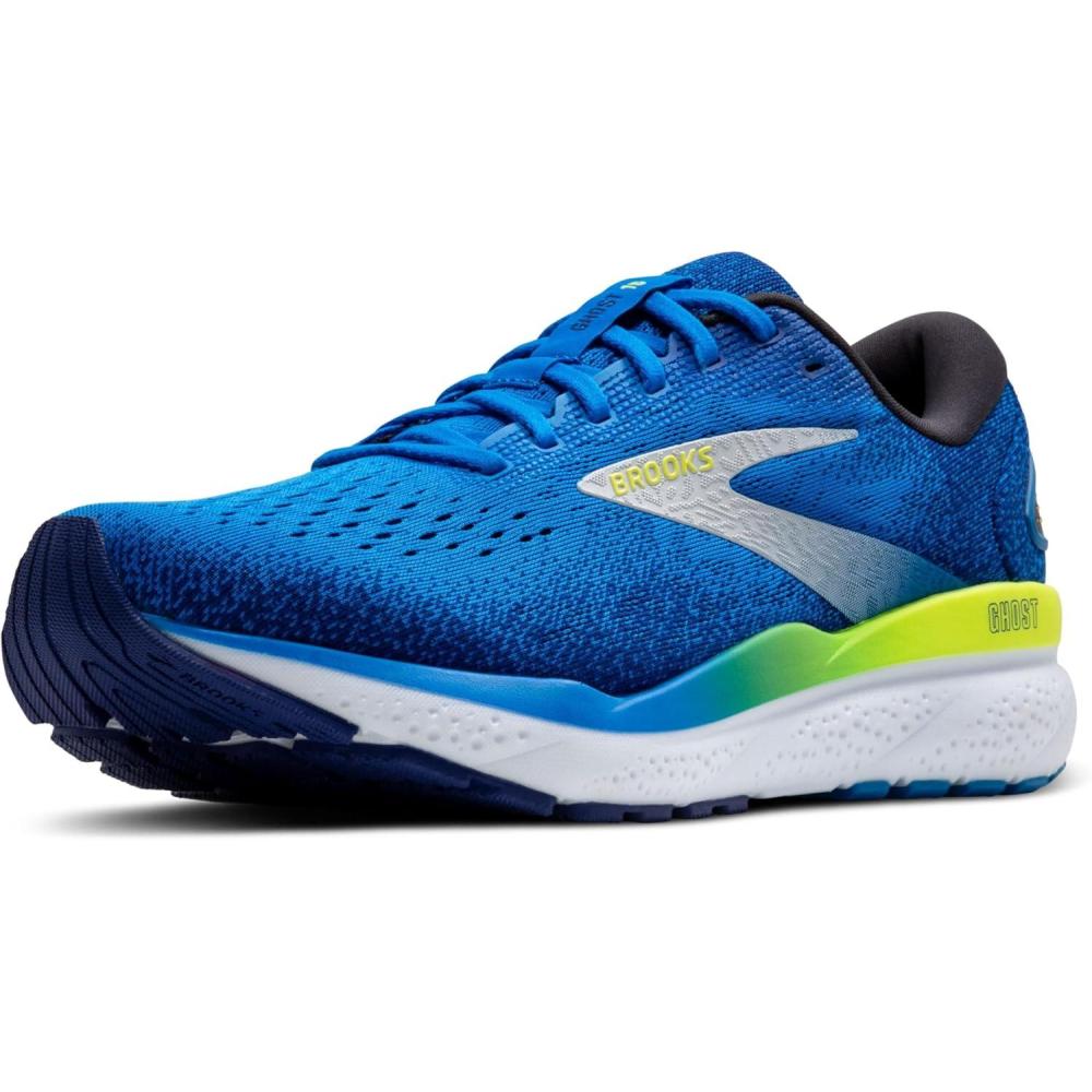 image:imageBrooks Mens Ghost 16 Neutral Running ShoeElectric BlueNavyLemon