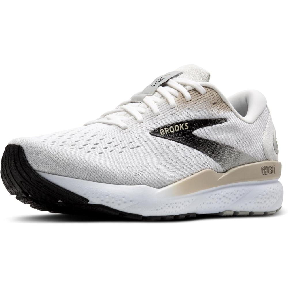 image:imageBrooks Mens Ghost 16 Neutral Running ShoeWhiteCreamPink