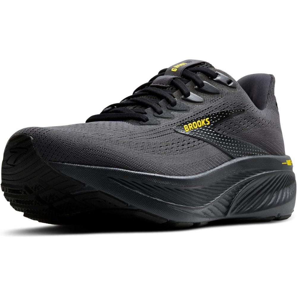 image:imageBrooks Mens Ghost 17 Neutral Running ShoeEbonyBlackYellow