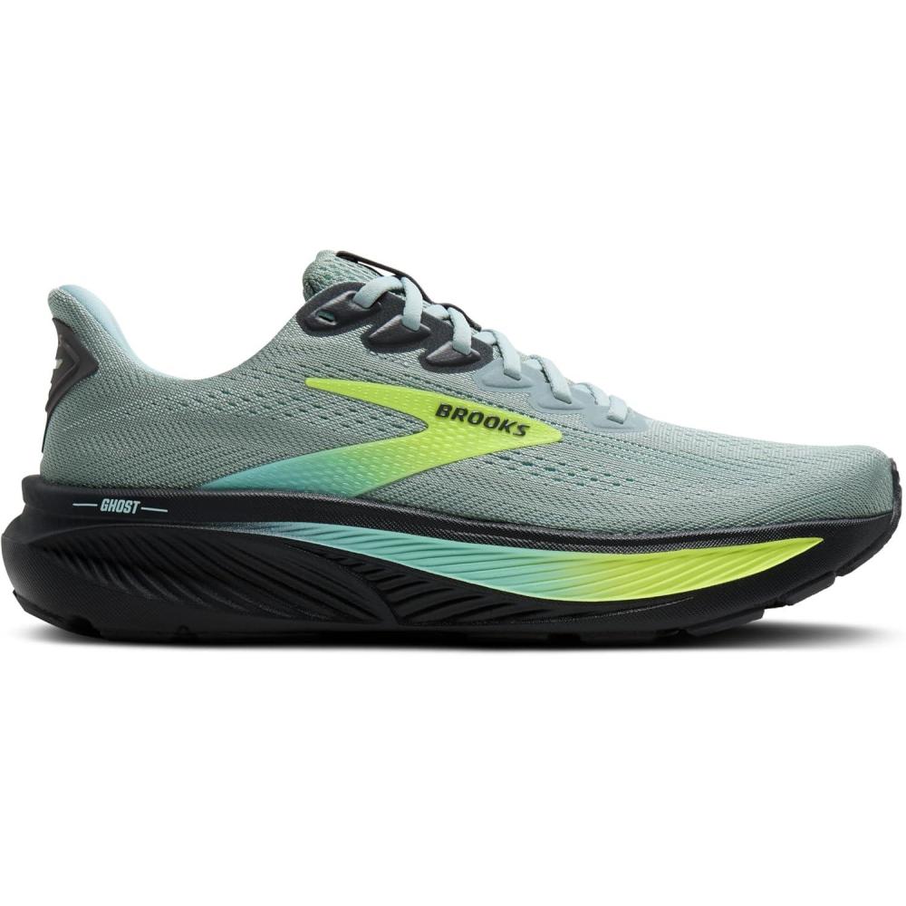 image:imageBrooks Mens Ghost 17 Neutral Running ShoeGray Mist Yucca Nightlife
