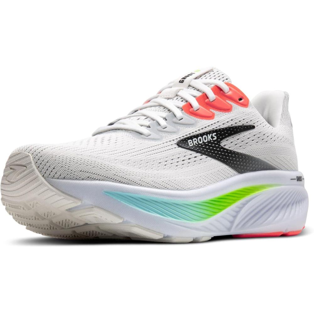 image:imageBrooks Mens Ghost 17 Neutral Running ShoeWhitePink ClayGecko
