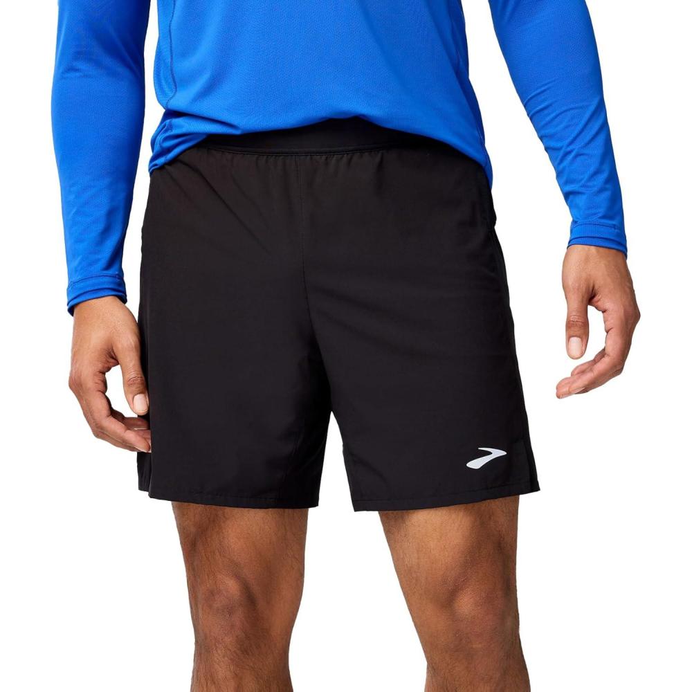 image:imageBrooks Mens Journey 7 2in1 Short Running Shorts Supportive Boxer Liner Secure Storage amp Adjustable FitBlack