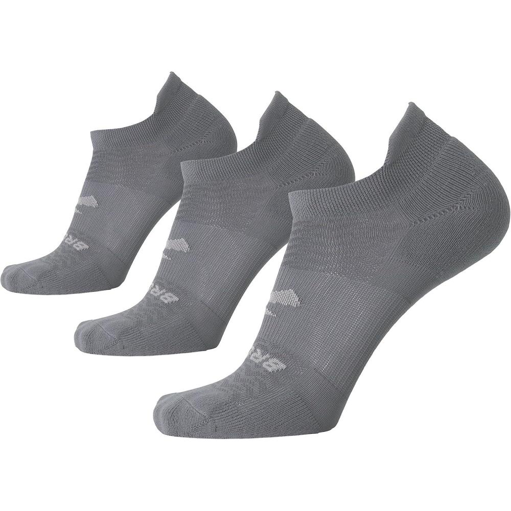 image:imageBrooks RunIn No Show Socks I Men amp Women Performance Athletic Running Socks I Comfort Fit 3Pack SetAsphalt