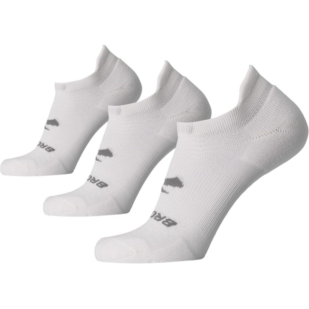 image:imageBrooks RunIn No Show Socks I Men amp Women Performance Athletic Running Socks I Comfort Fit 3Pack SetWhite