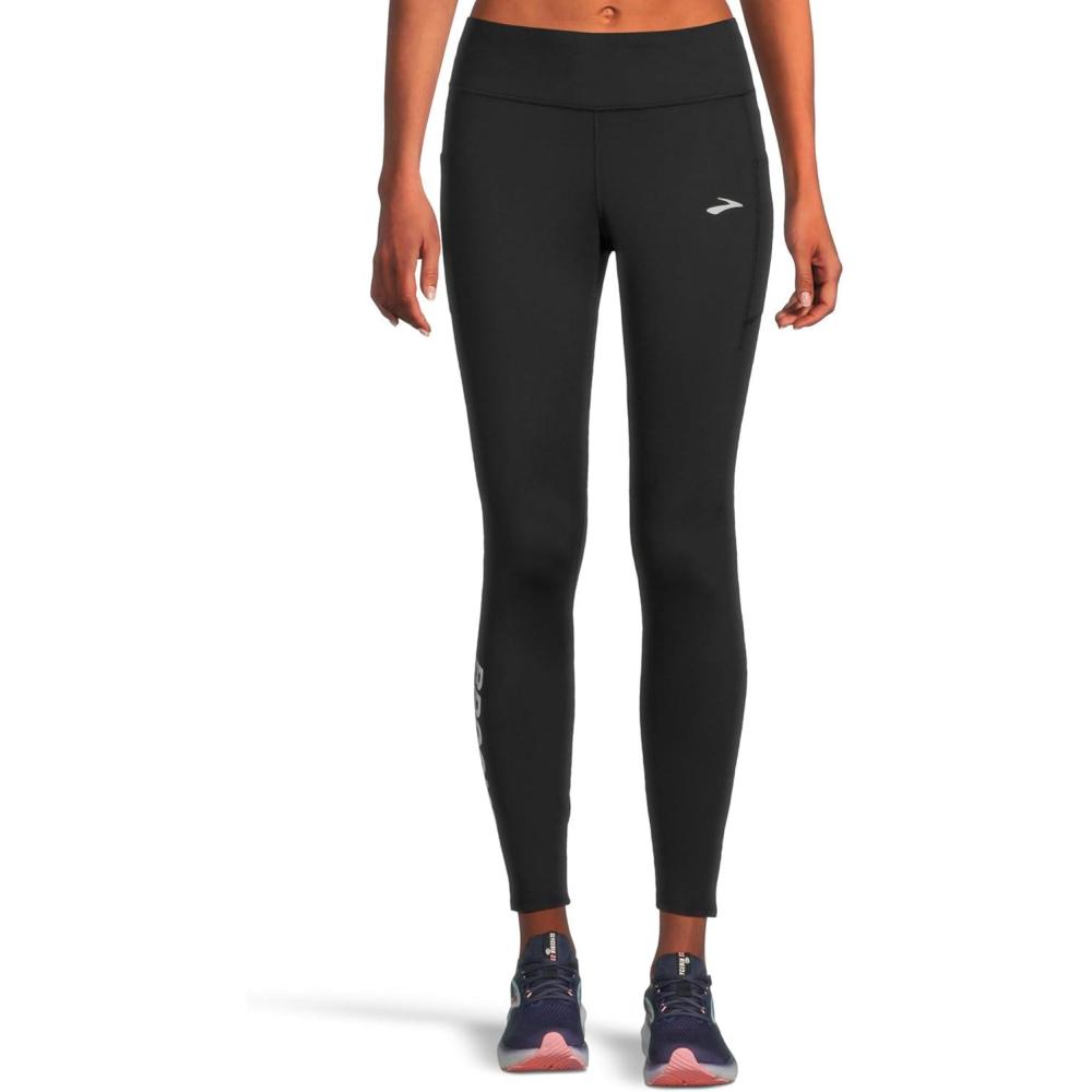 image:imageBrooks Womens Momentum Thermal Tight 20BlackSpeed Logo