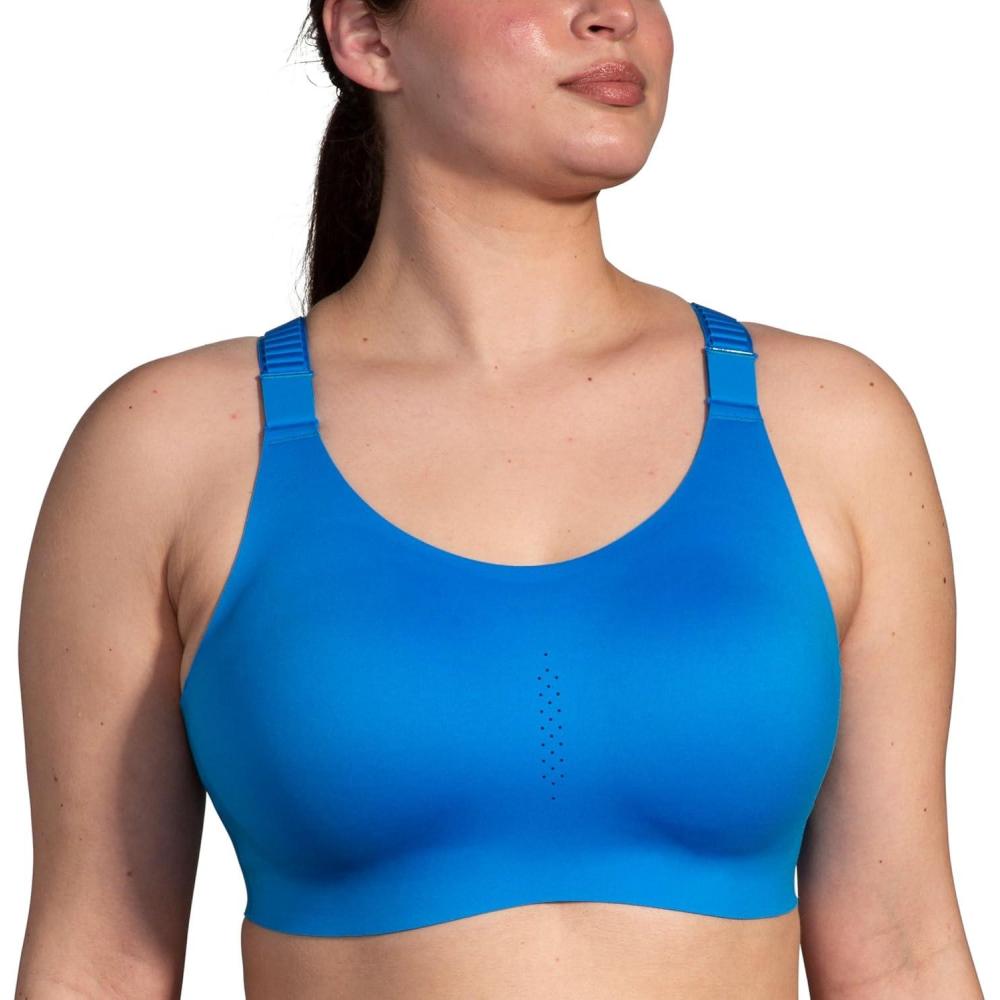 image:imageBrooks Womens Racerback 20 Sports Bra for High Impact Running Workouts amp Sports with Maximum SupportAzure Blue