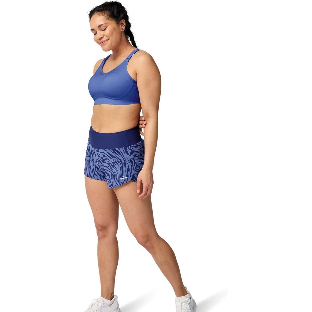 image:imageBrooks Womens Racerback 20 Sports Bra for High Impact Running Workouts amp Sports with Maximum SupportBluebell