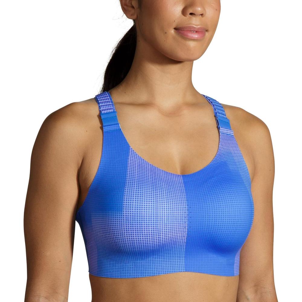 image:imageBrooks Womens Racerback 20 Sports Bra for High Impact Running Workouts amp Sports with Maximum SupportBluetiful Altitude Print