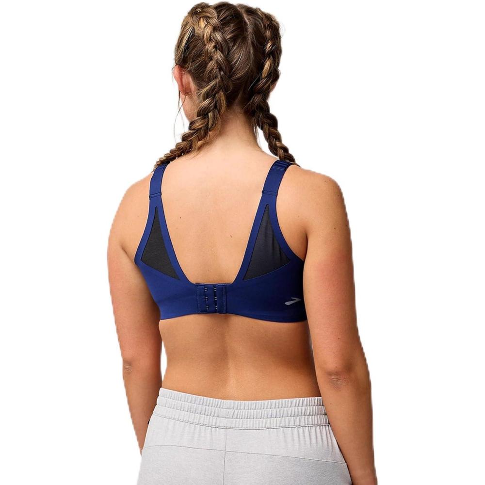 image:imageBrooks Womens Racerback 20 Sports Bra for High Impact Running Workouts amp Sports with Maximum SupportMidnightBlack