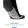 Brooks Ghost Crew Socks I Performance Running Cushioned Socks with Arch Support for Men & Women(Black/Br Crew)
