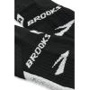 Brooks Ghost Crew Socks I Performance Running Cushioned Socks with Arch Support for Men & Women(Black/Brooks)