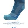 Brooks Ghost Crew Socks I Performance Running Cushioned Socks with Arch Support for Men & Women(Moroccan Blue/Br Crew)