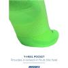 Brooks Ghost Crew Socks I Performance Running Cushioned Socks with Arch Support for Men & Women(Neo Limeade/Br Crew)
