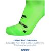 Brooks Ghost Crew Socks I Performance Running Cushioned Socks with Arch Support for Men & Women(Neo Limeade/Br Crew)