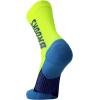 Brooks Ghost Crew Socks I Performance Running Cushioned Socks with Arch Support for Men & Women(Neon Yellow/Br Crew)