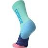 Brooks Ghost Crew Socks I Performance Running Cushioned Socks with Arch Support for Men & Women(Salt Air/Br Crew)