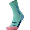 Brooks Ghost Crew Socks I Performance Running Cushioned Socks with Arch Support for Men & Women(Salt Air/Br Crew)