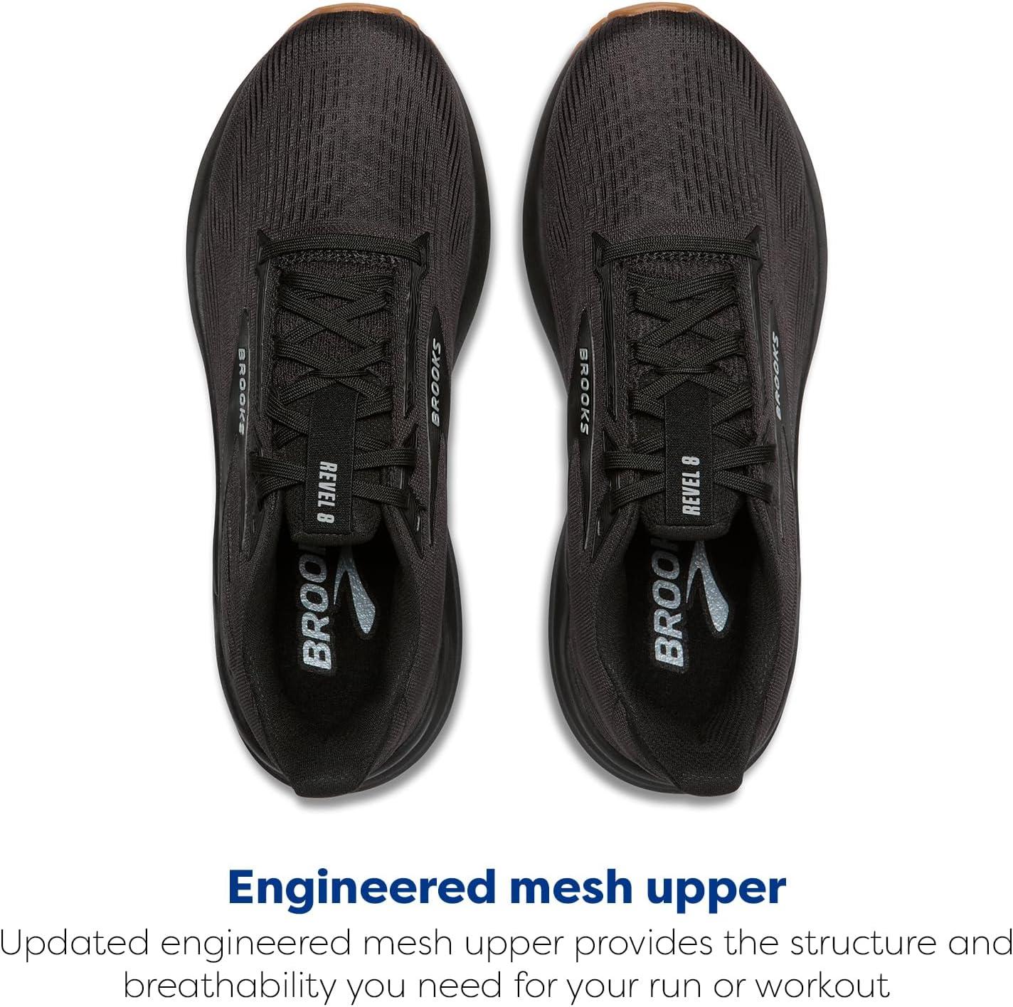 image:imageBrooks Mens Revel 8 Neutral Running amp Walking ShoeBlackBlack