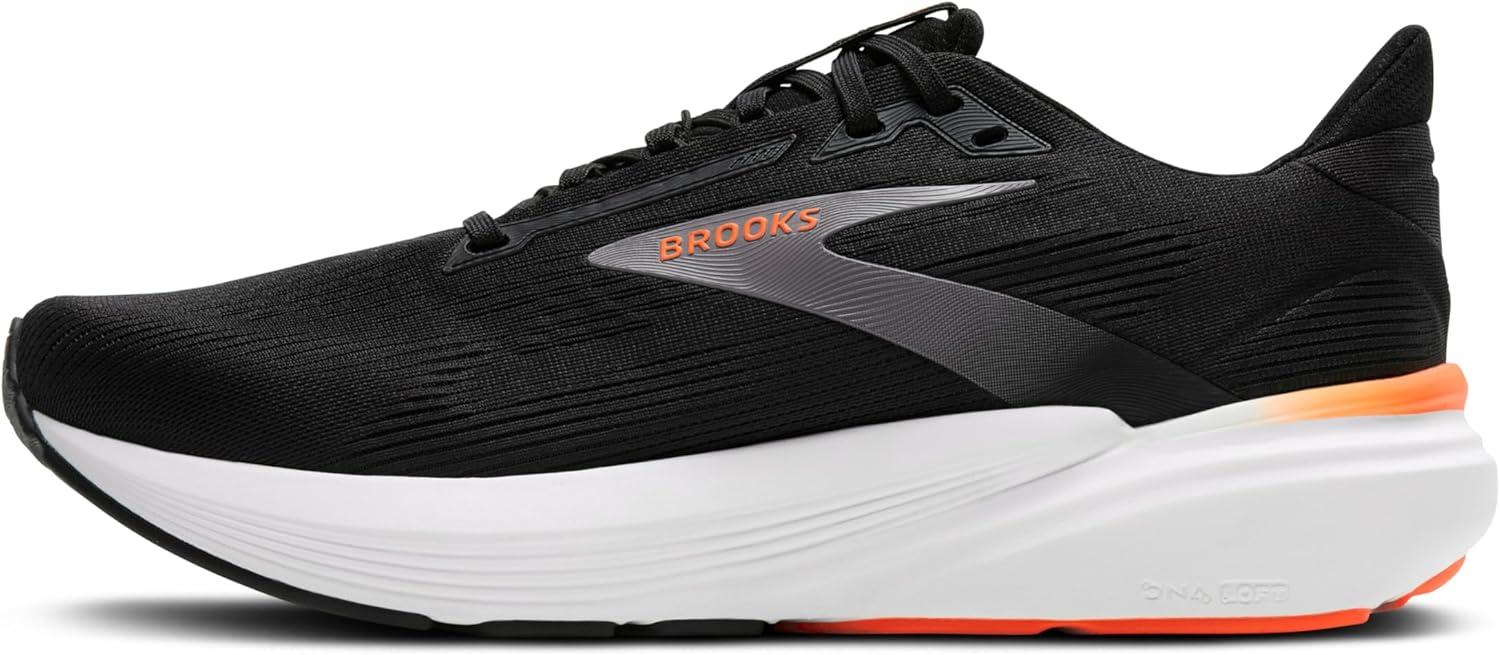 image:imageBrooks Mens Revel 8 Neutral Running amp Walking ShoeBlackExcaliburOrange