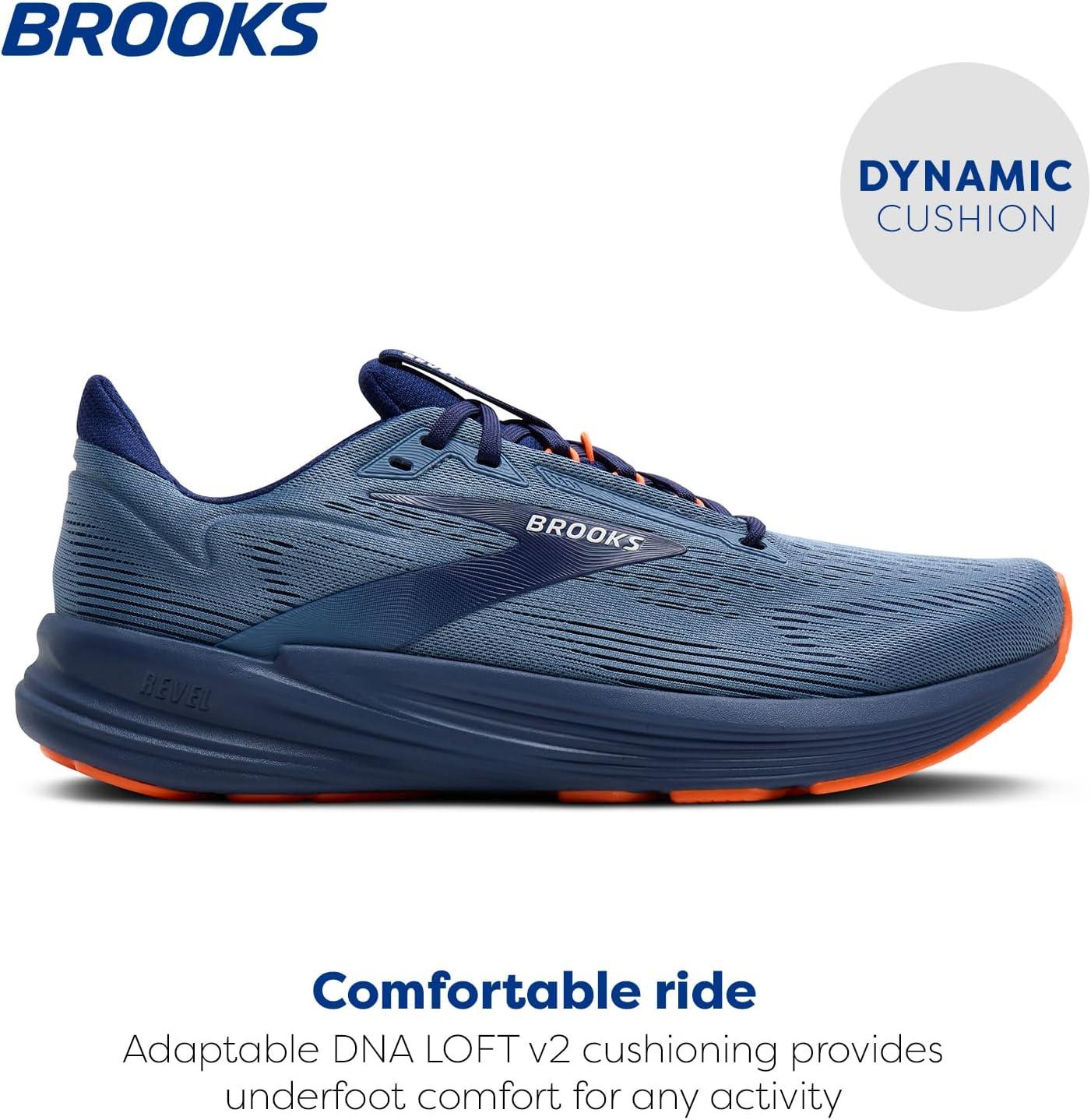 image:imageBrooks Mens Revel 8 Neutral Running amp Walking ShoeBlueBlueOrange