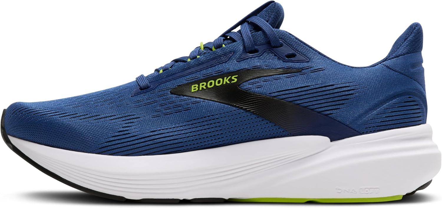 image:imageBrooks Mens Revel 8 Neutral Running amp Walking ShoeNavy PeonyBlackAcid Lime