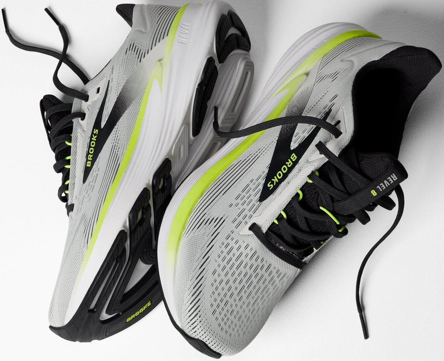image:imageBrooks Mens Revel 8 Neutral Running amp Walking ShoeVaporousgray Phantom Nightlife
