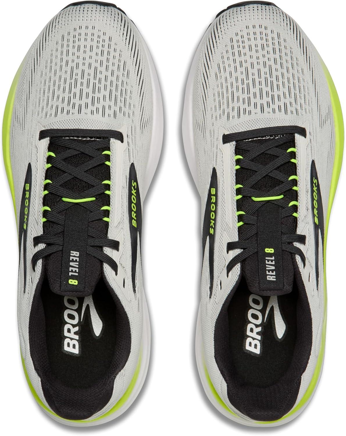 image:imageBrooks Mens Revel 8 Neutral Running amp Walking ShoeVaporousgray Phantom Nightlife