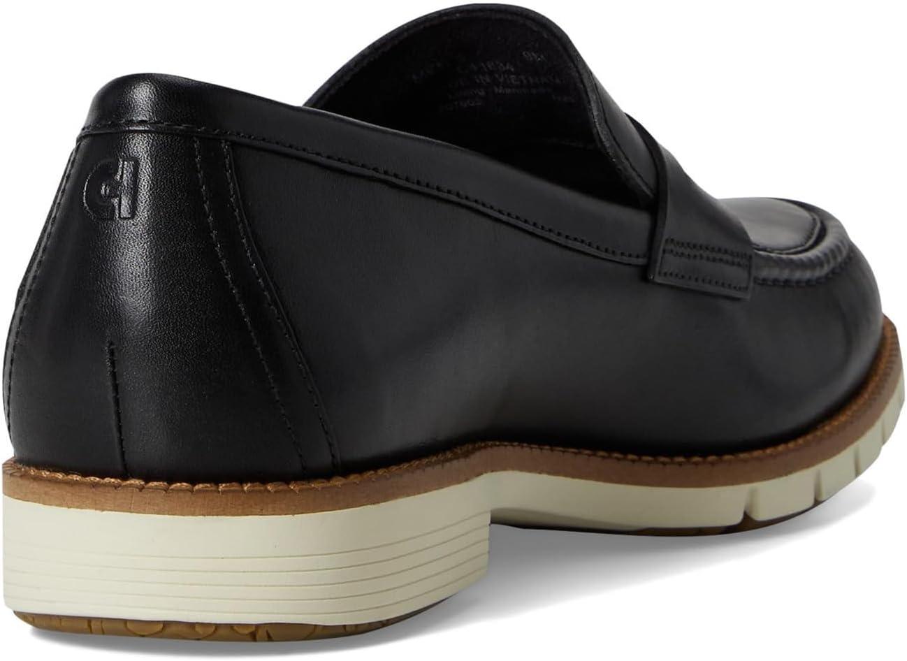 image:imageCole Haan Mens Flexgrand Penny LoafersBlackIvory