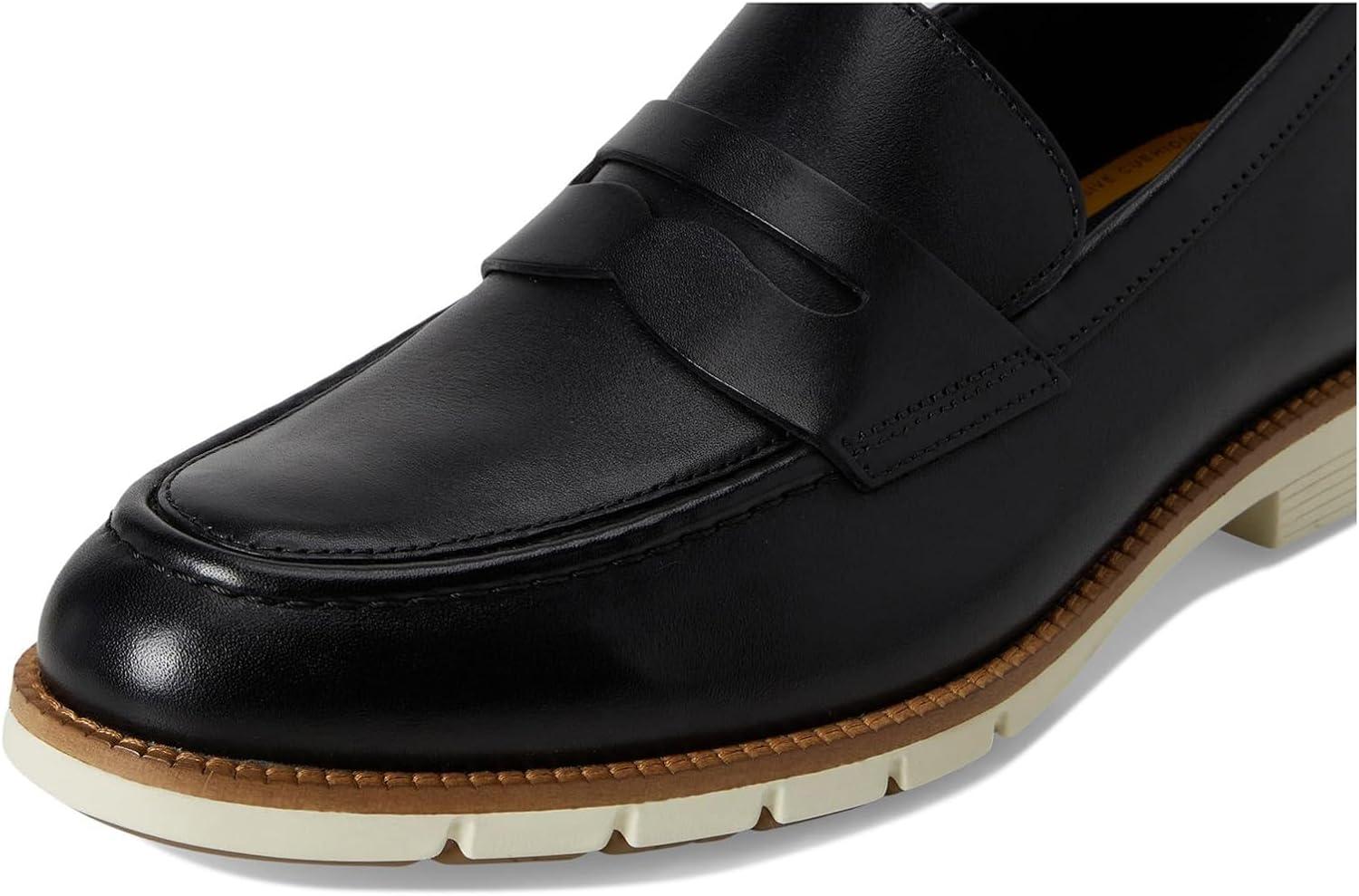 image:imageCole Haan Mens Flexgrand Penny LoafersBlackIvory