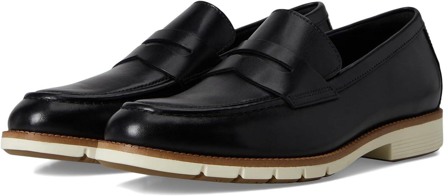 image:imageCole Haan Mens Flexgrand Penny LoafersBlackIvory