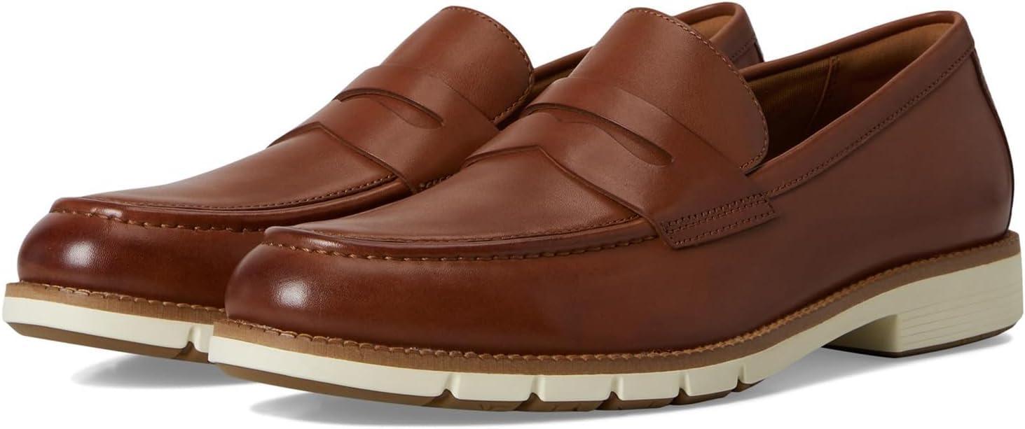 image:imageCole Haan Mens Flexgrand Penny LoafersBritish TanIvory