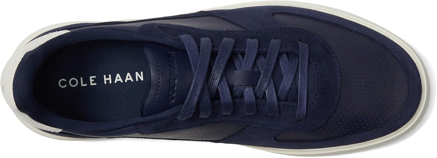 image:imageCole Haan Mens Grand Crosscourt Daily Court SneakersMidnight MoonSilver BirchIvory