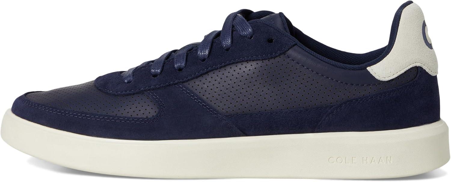 image:imageCole Haan Mens Grand Crosscourt Daily Court SneakersMidnight MoonSilver BirchIvory