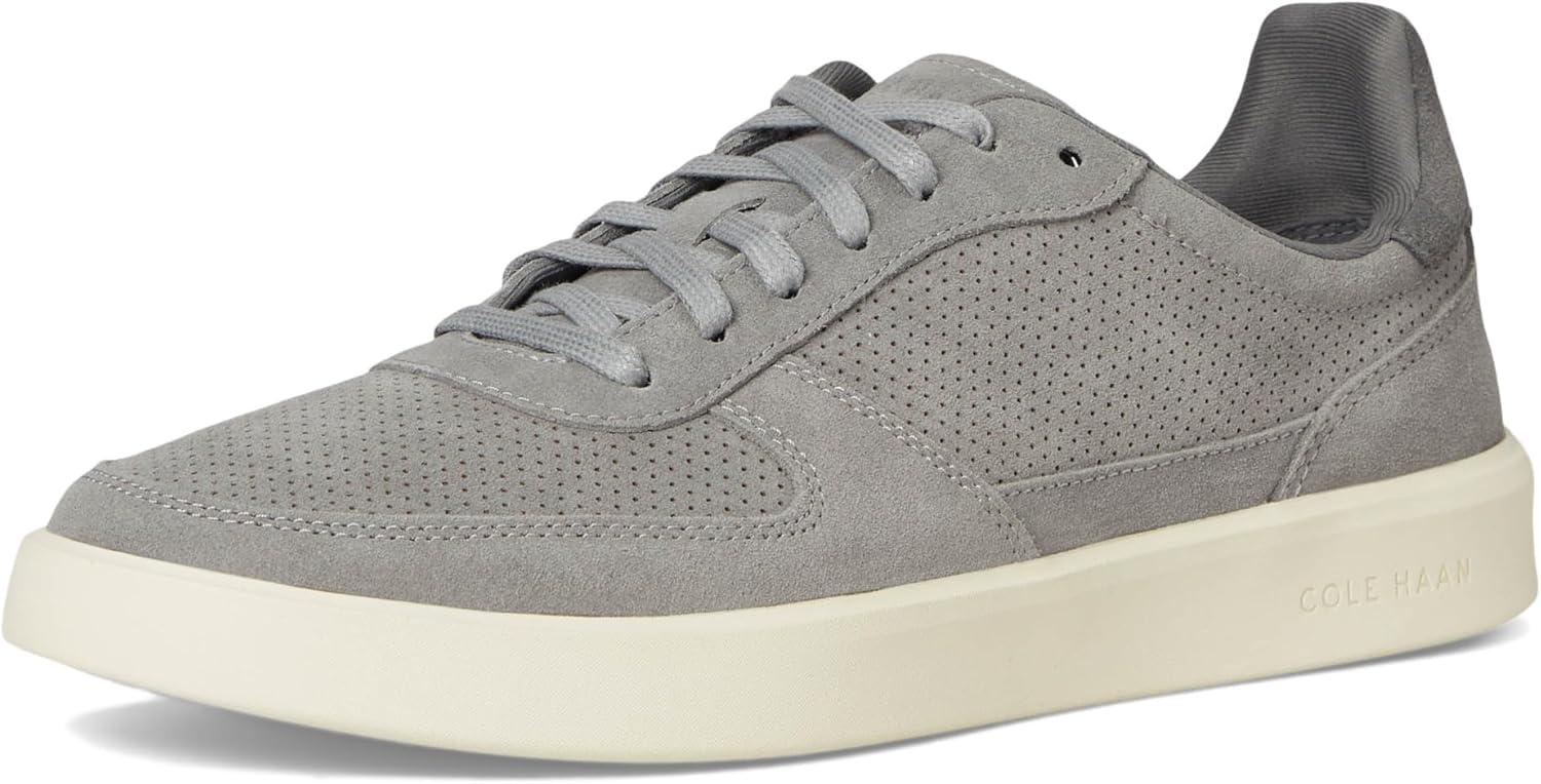 image:imageCole Haan Mens Grand Crosscourt Daily Court SneakersSea Stone SuedeLava SmokeIvory