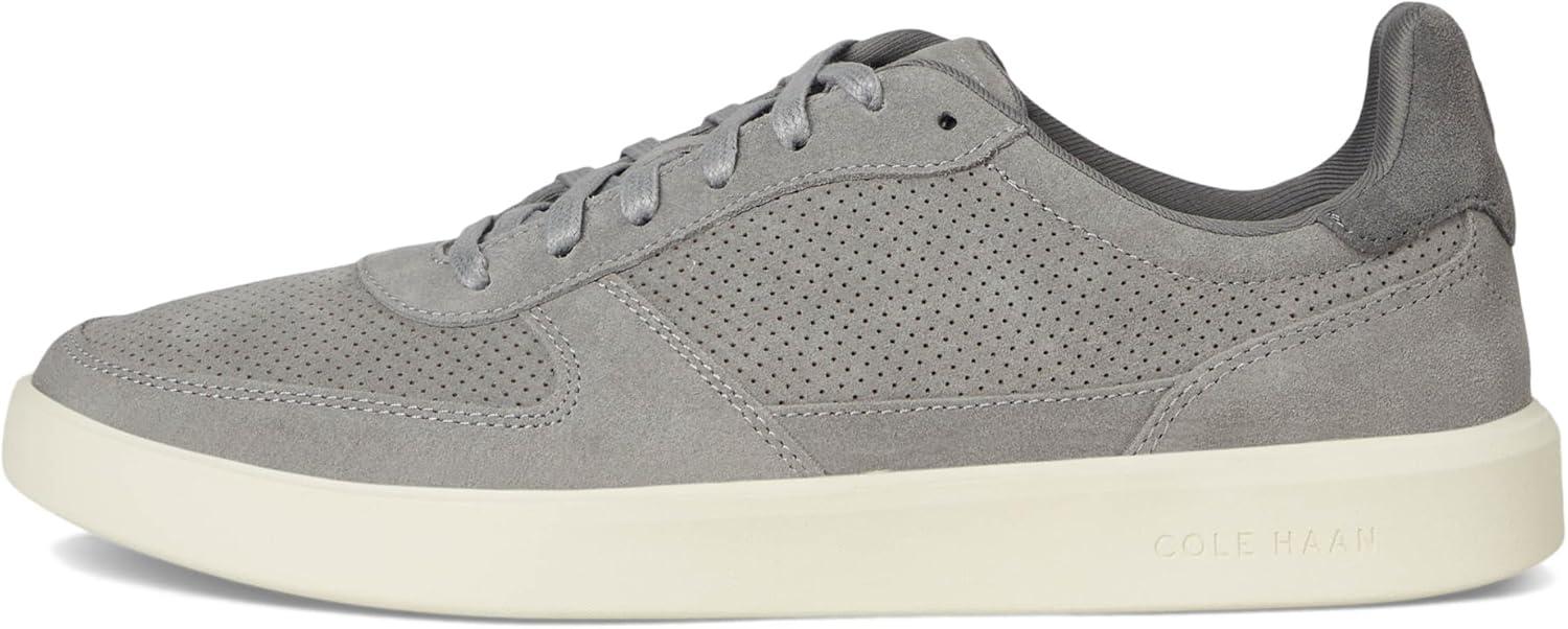 image:imageCole Haan Mens Grand Crosscourt Daily Court SneakersSea Stone SuedeLava SmokeIvory