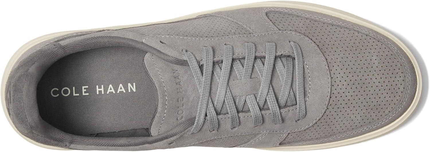 image:imageCole Haan Mens Grand Crosscourt Daily Court SneakersSea Stone SuedeLava SmokeIvory