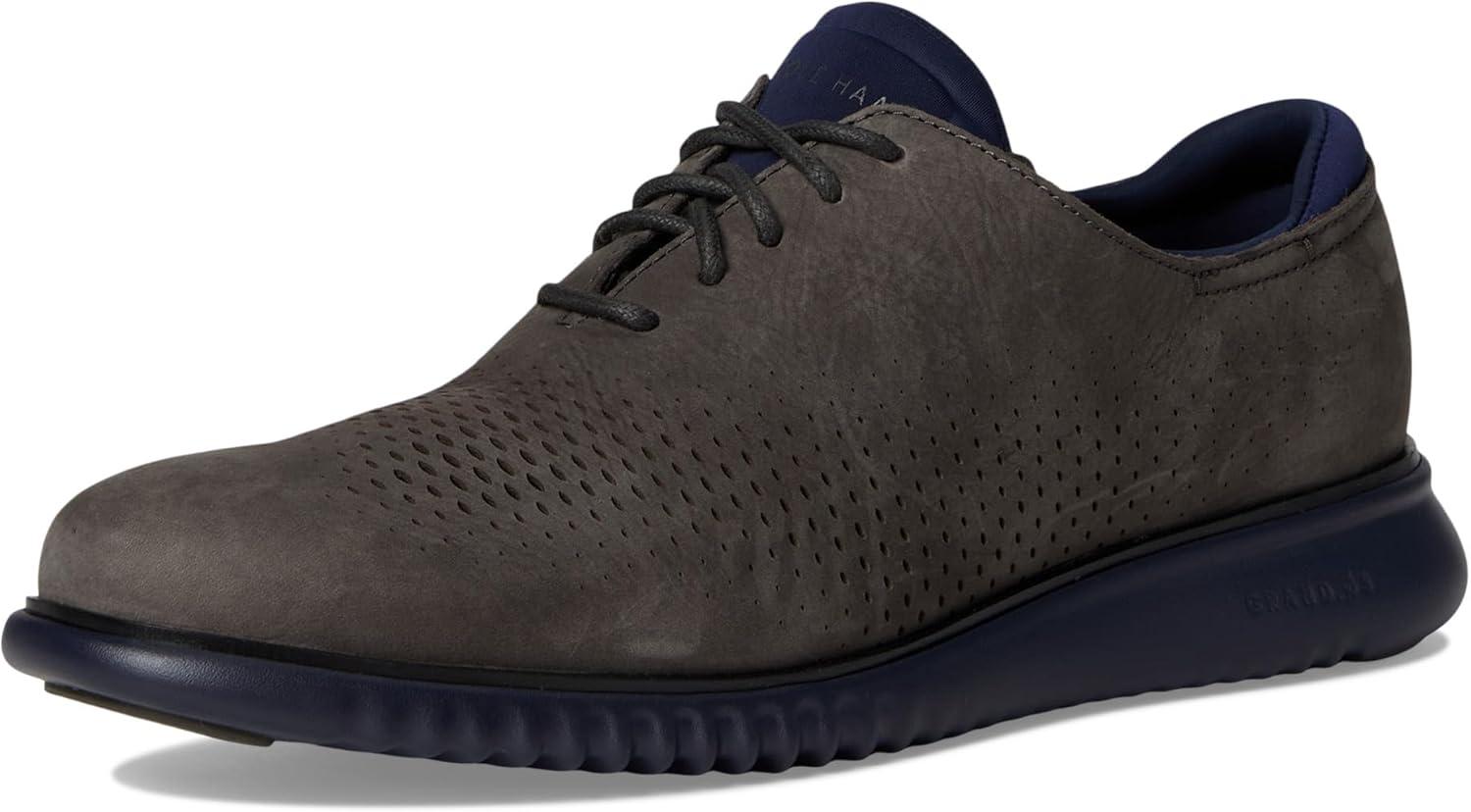 image:imageCole Haan Mens Zerogrand Wing OxfordRaven NubuckBlackMidnight Moon