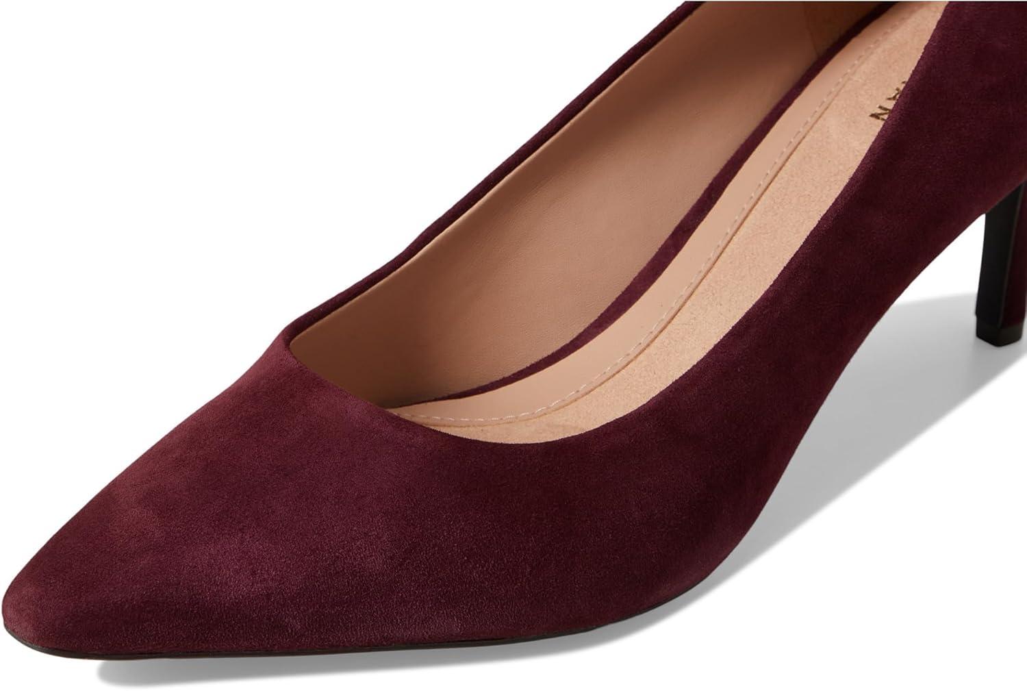 image:imageCole Haan Womens 65mm High Heel Goto JaneyBlack Garnet SuedeWhite
