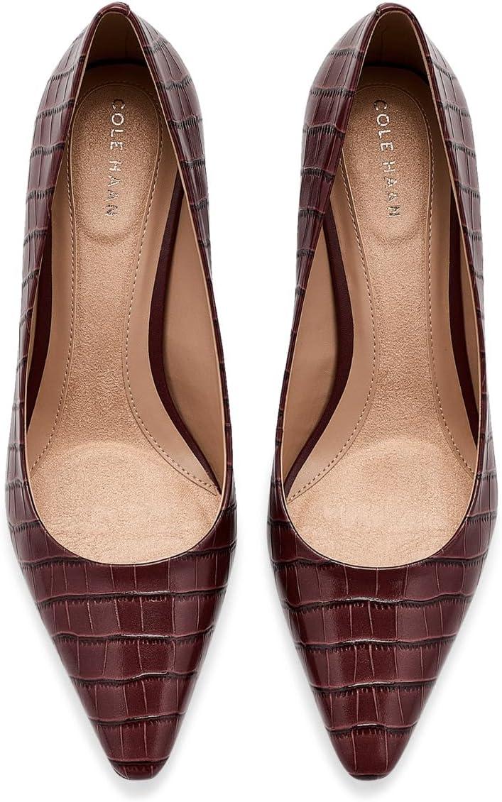 image:imageCole Haan Womens 65mm High Heel Goto JaneyMahogany Crocodile Print Leather