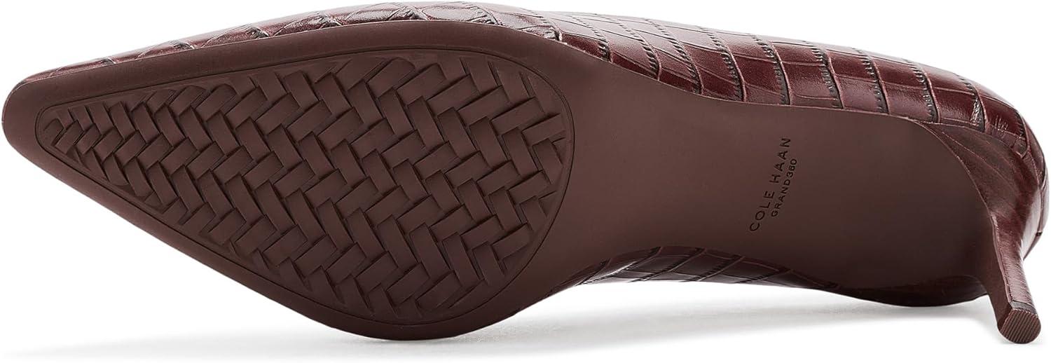 image:imageCole Haan Womens 65mm High Heel Goto JaneyMahogany Crocodile Print Leather