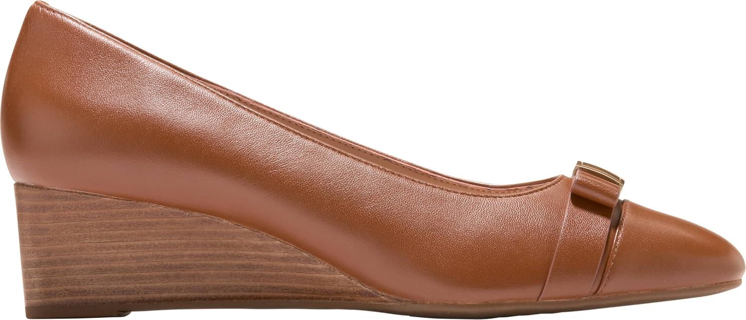 image:imageCole Haan Womens Goto Malta Bow WedgeBritish Tan LeatherIvory