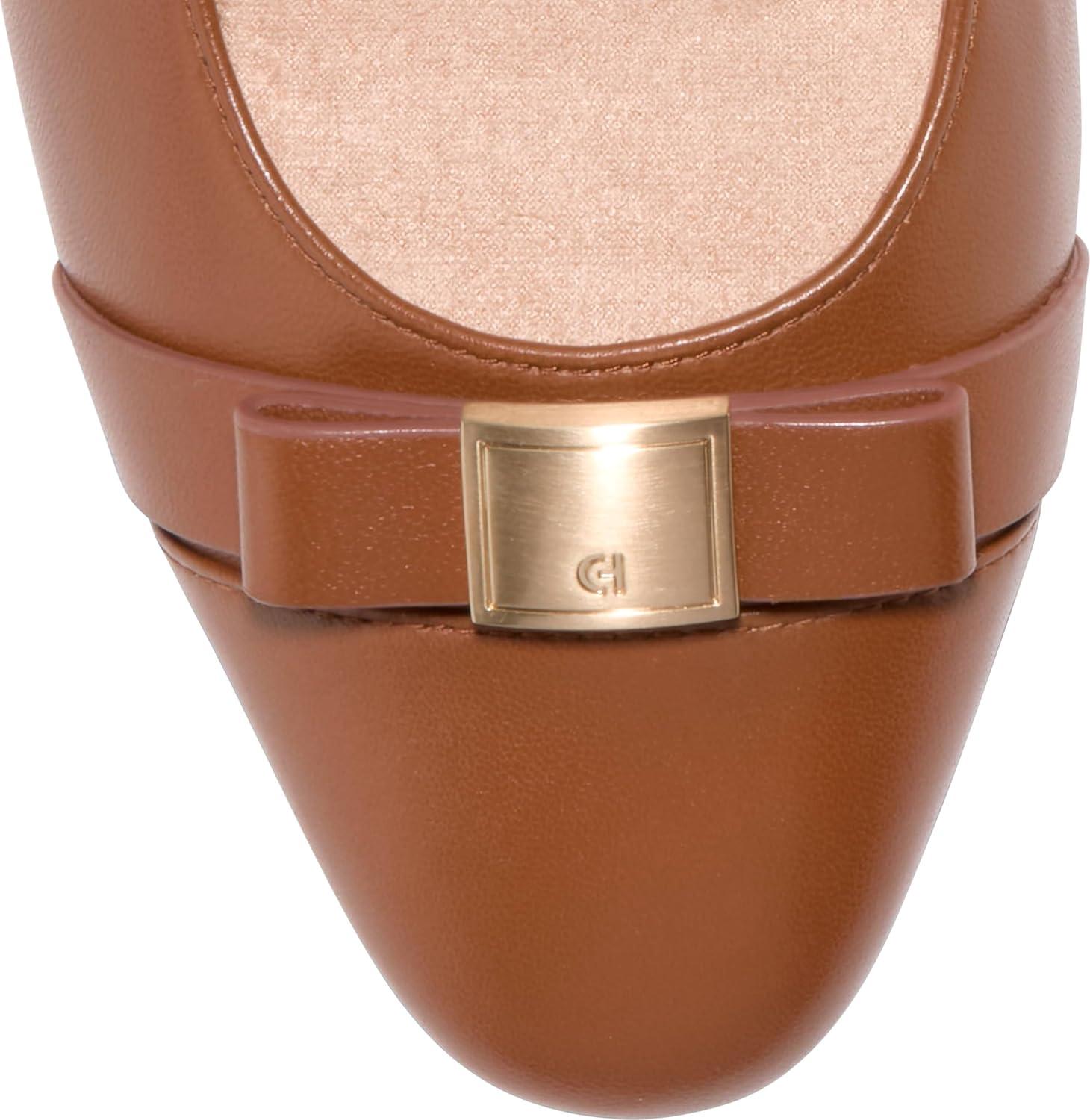 image:imageCole Haan Womens Goto Malta Bow WedgeBritish Tan LeatherIvory